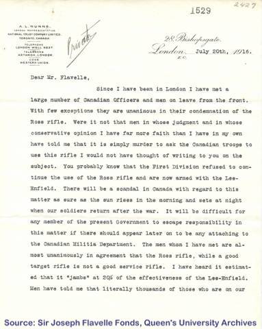  Letter from William E. Rundle of the National Trust Company from London on July 20, 1916, addressed to Sir Joseph Flavelle, page 1