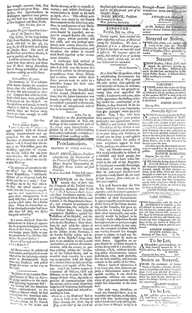 Kingston Gazette (14 July 1812) - Page 3