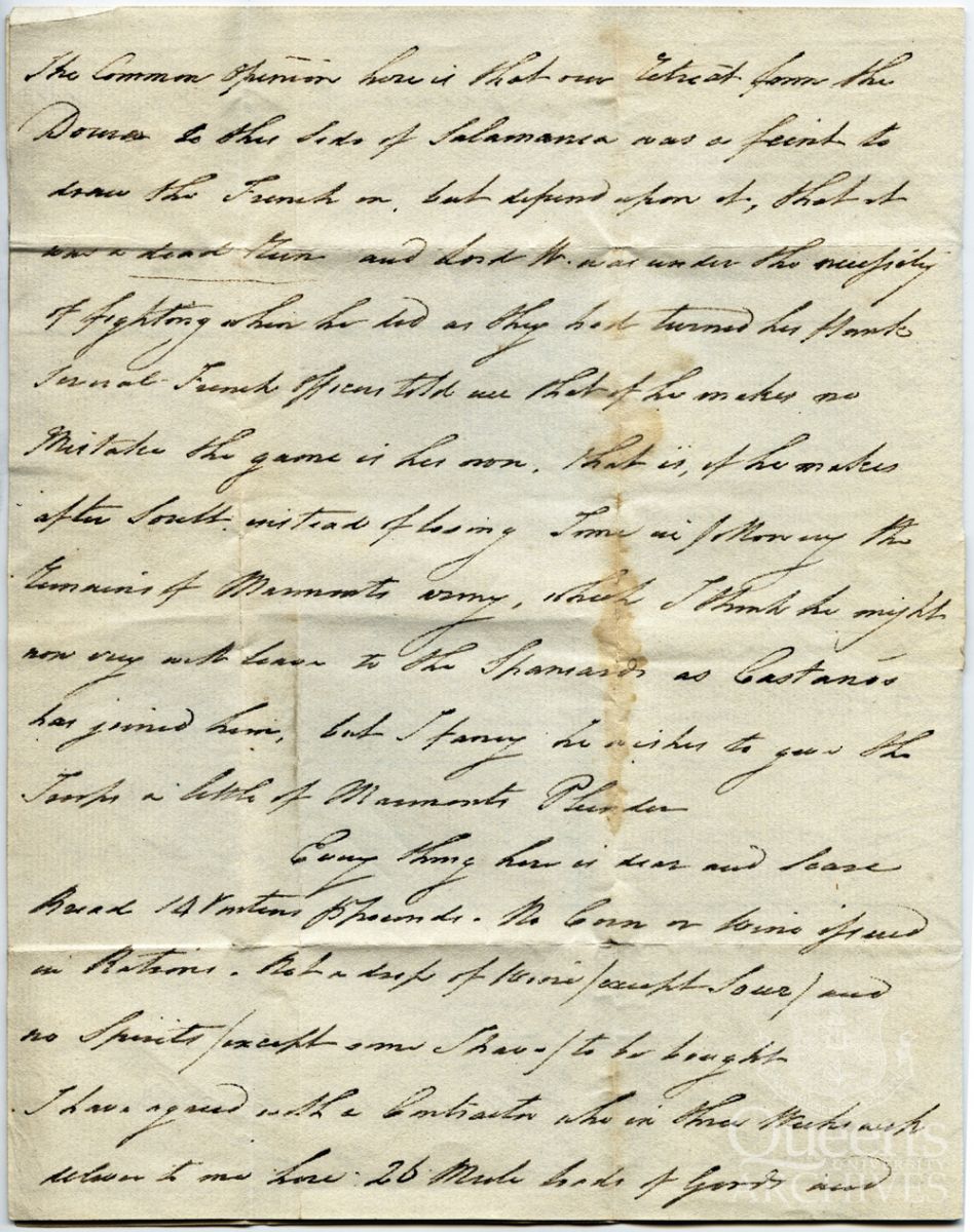 Letter from Thomas McClutton to Wickens, 7 Aug. 1812, Page 2 (Wickens family fonds, 2999)