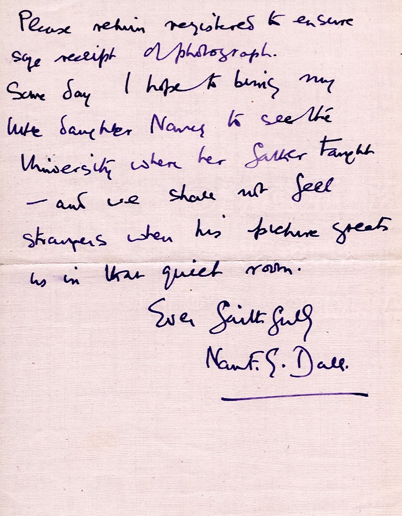 Letter from N.F.E. Dall, 21st October 1929, Page 4