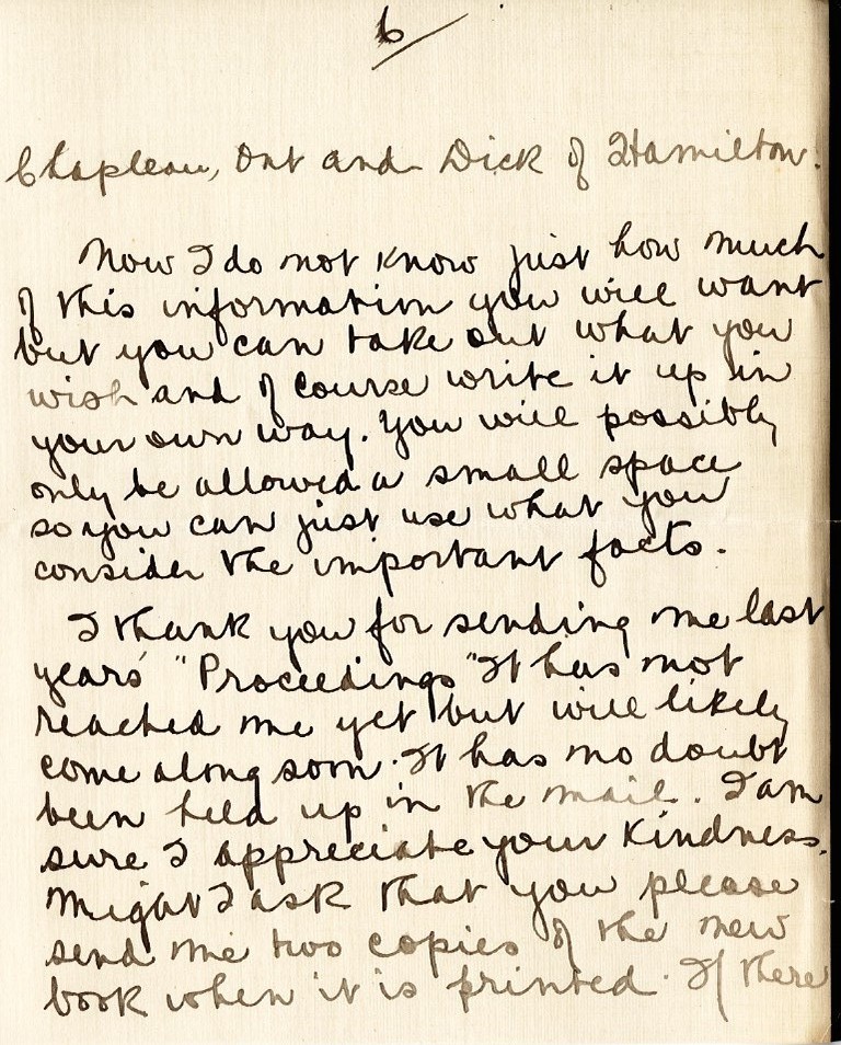 Letter from Mrs. Marilla G. Darby to Mr. G.J. Mackay, 20th January 1919, Page 6