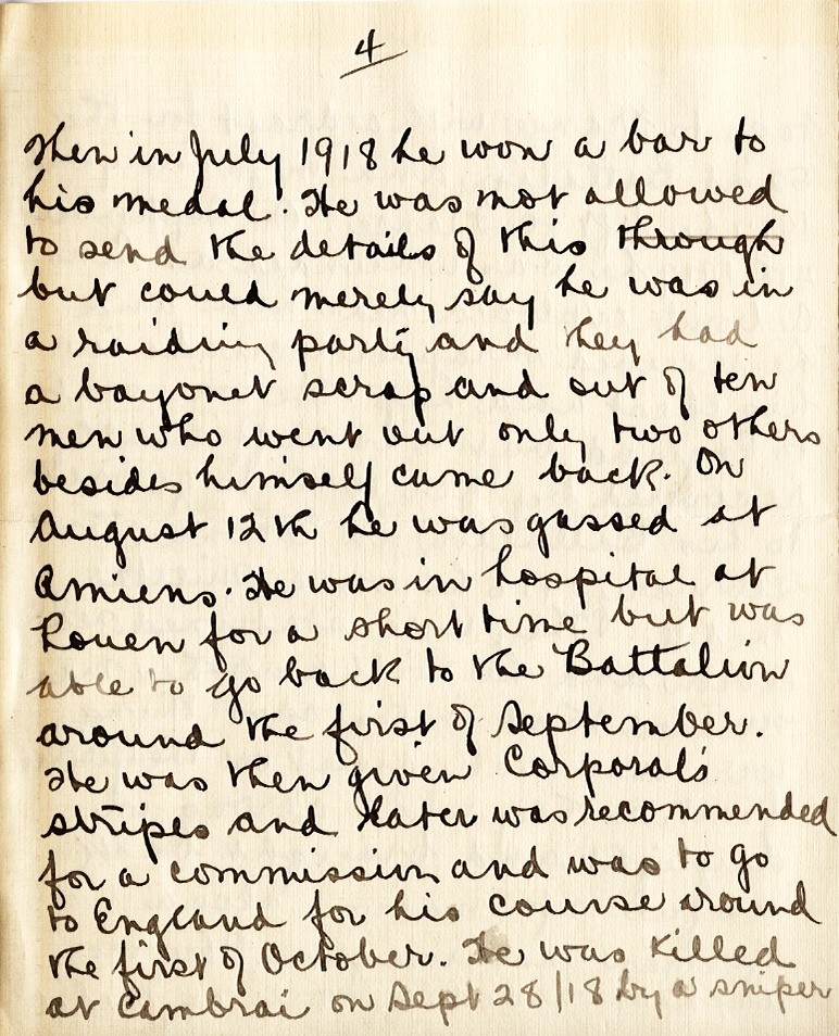 Letter from Mrs. Marilla G. Darby to Mr. G.J. Mackay, 20th January 1919, Page 4
