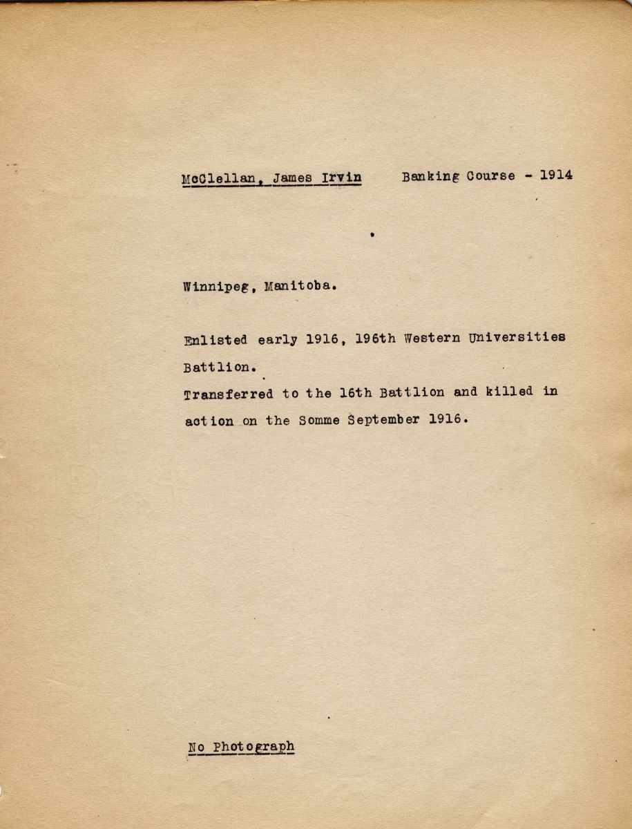 Military Record of McClellan