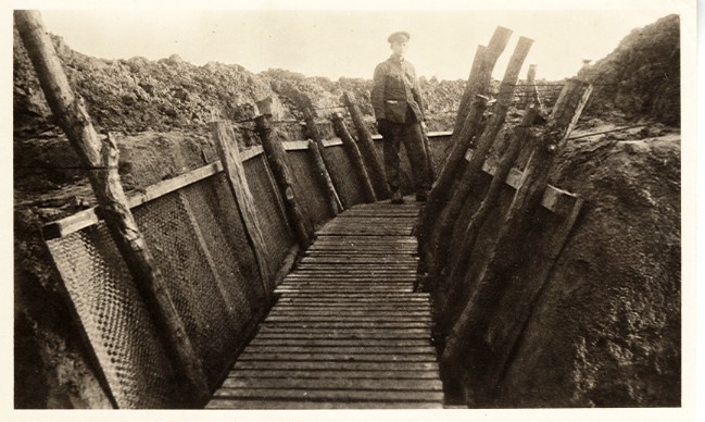 Photograph of Minnes in the Trenches