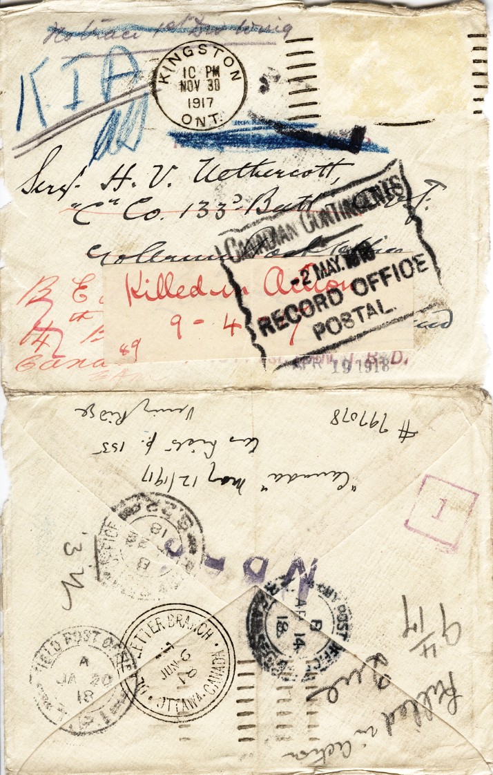 Postcard Addressed to H.V. Nethercott