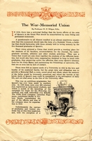 War Memorial Union by Prof. Wilgar (Page 1)