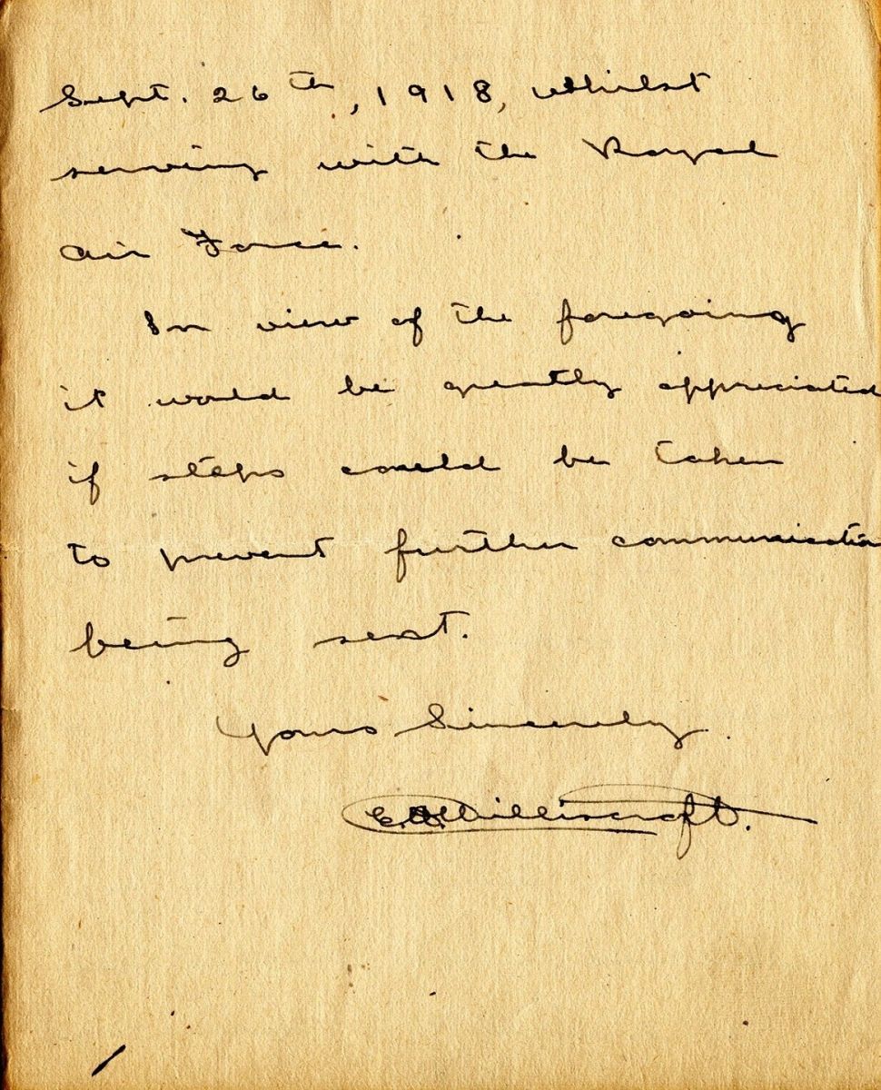 Letter from E. Williscroft to the Principal of Queen's, 16th February 1920, Page 2