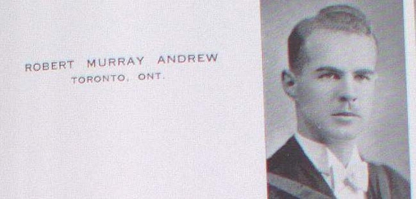 "Photograph of Robert Murray Andrew Toronto, Ont."