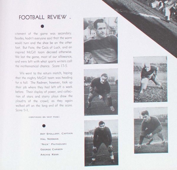 "Photograph of George Howard Carson Football Review"