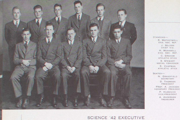 "Group photograph of Science '42 Executive"