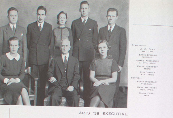 "Group Photograoh of Arts '39 Executive"