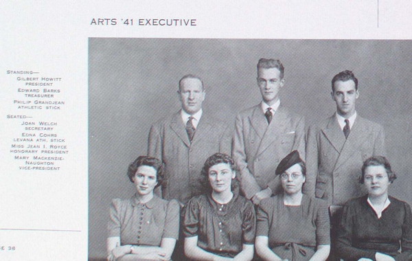 "Group photograph Arts '41 Executive"