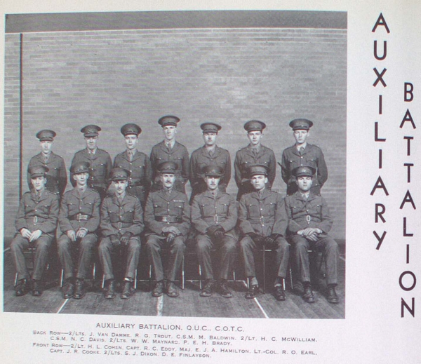 "Group photograph of Auxiliary Battalion"