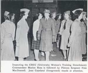 Inspecting the CRCC (University Women's Training Detachment)