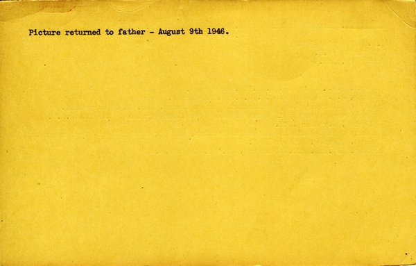 "Service card for Clarence Arthur McRoberts page 2"