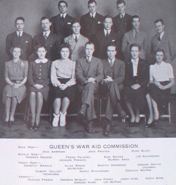 "Group photograph of Queen's War Aid Commission"