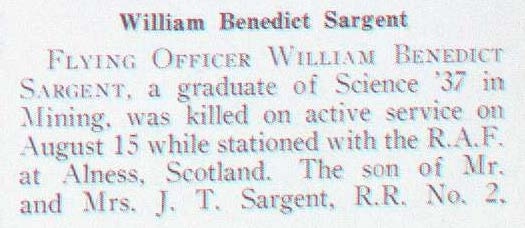 "Newsclipping of William Benedict Sargent"
