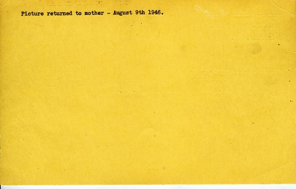"Service card for William Benedict Sargent page 2"