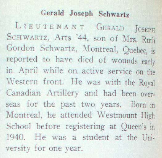 "Newsclipping of Gerald Joseph Schwartz"