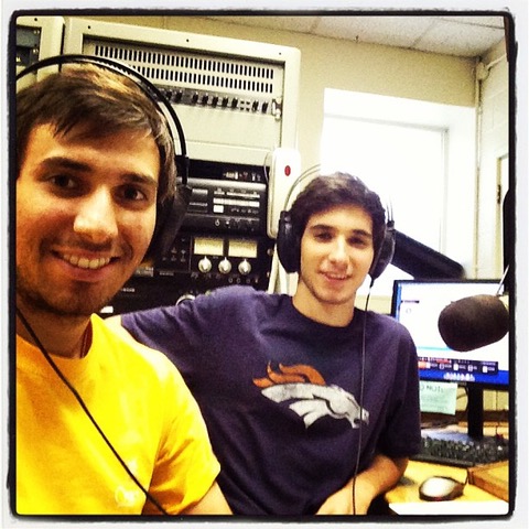 Rico and Max Garci in the studio