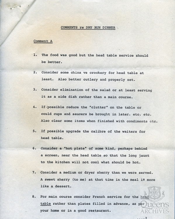 Royal Visit, Leonard Hall Dinner Committee Minutes,13 June 1973, Page 5