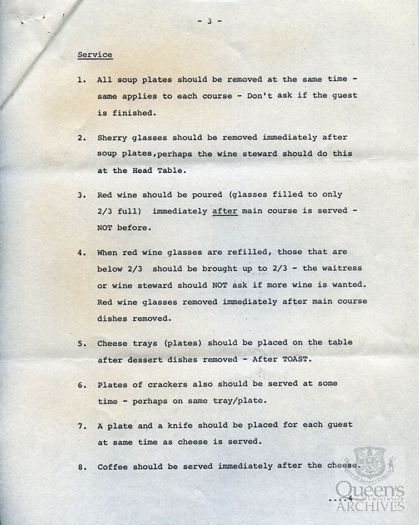 Royal Visit, Leonard Hall Dinner Committee Minutes,13 June 1973, Page 7