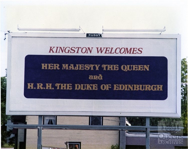 Billboard - Kingston welcomes Her Majesty the Queen and H.R.H. The Duke of Edinburg, 1973