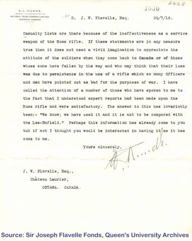  Letter from William E. Rundle of the National Trust Company from London on July 20, 1916, addressed to Sir Joseph Flavelle, page 2
