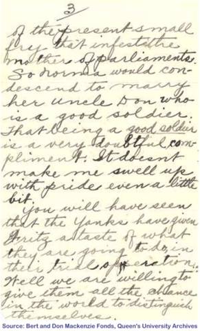 Letter from Don Mackenzie to Rose, page 3