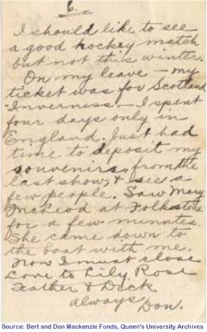 Letter from Don Mackenzie to Rose, page 6