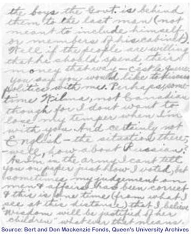 Letter from Don Mackenzie to Wilma, page 9
